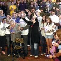 Hundreds gathered Sunday night to a prayer vigil along with the family of Sgt. Thomas Duran