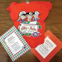 This shirt celebrates the 75th anniversary of the Gifts to the Yanks