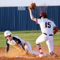 EHS baseball_Carnott looks for umpire's call