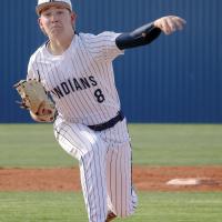 Preston Ashford lets loose of a pitch