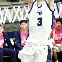 Kason Haydon goes up for a slam dunk
