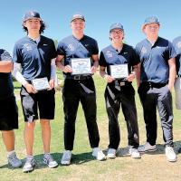 EHS’ boys golf team won the Lawton Eisenhower Match Play Shootout