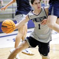 Dominick Havern gets fouled while driving
