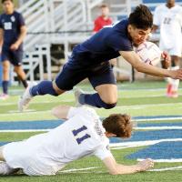 Angel Martinez gets flipped into the air by Tate Cardwell
