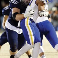 EHS football_Goucher tackles carrier