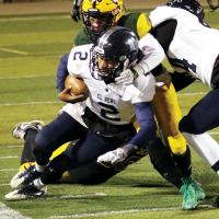EHS football_Plumley pushes