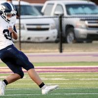 Gage Baeriswyl attempts an onside kick