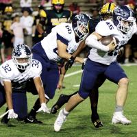 Spencer Davidson returns what was thought to be a fumble