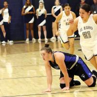 EHS girls basketball_Sioux steps around Guthrie player