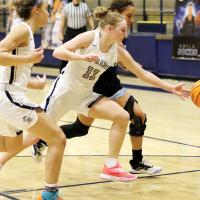 EHS girls basketball_Holsted chases a loose ball