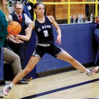 Ashlyn Evans-Thompson leaps into the air
