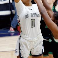 Janae Black-Harmon shoots a jumper in the lane