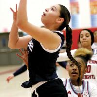 Emmary Elizondo had a key basket in the break that pushed EHS back in front of Guthrie last week
