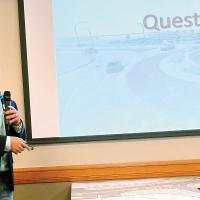 Brandon Huxford with Freese and Nichols Engineering talks about the roundabout