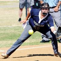 EHS softball_White snags ground ball