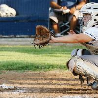 Bailey Brothers eyes a pitch into her glove