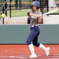 Jacy Little turns on a pitch