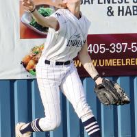 Brailynn Pawnee throws back into the infield