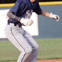 Ty Vincent leads off second base