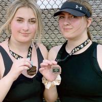 Allynda and Melanna Idell took the consolation title at the Putnam City North tourney