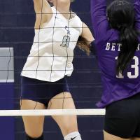 Brantlie Charmasson hits a kill attempt