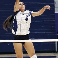 Mary Gonzalez hits a shot from the outside