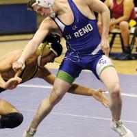 EHS wrestling_Hoffman spins away