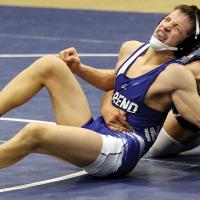 EHS wrestling_Knapp grimaces