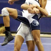EHS wrestling_Perkins tries to kick out