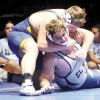 Eric Parker turns to spin out of a hold