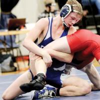 Will Heger had one of El Reno’s 10 falls in the win over Santa Fe South