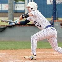 Gage Lesperance drops down a sacrifice bunt to move runners