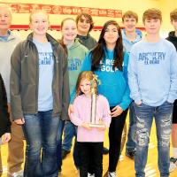 EHS archery_brought home 1st place trophy from North Rock Creek event