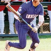 Hernan Blanco lays down a sacrifice bunt