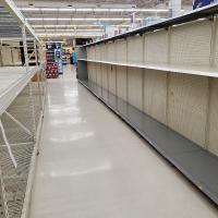 Empty Walmart shelves