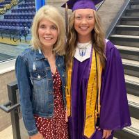Tyson Endres with Dr. Juanita Krittenbrink