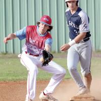 Mason Fulton looks back at a late throw