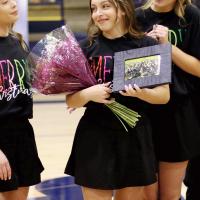 Flaminia Starna was honored by her fellow cheer team members