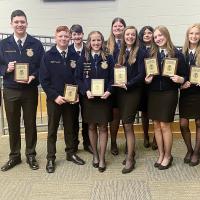 El Reno FFA at the Chickasha Regional Speech Contest