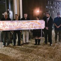 City leaders flipped the switch on a lighted sign celebrating the construction of the El Reno Fast Connect Internet service