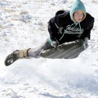 Gavin Bowdre catches some serious air time after flying off a ramp