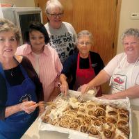 From left, Peggy Campbell, Judy Hamby, Jeannie Atkins, Reatha Sanders and Debbie Thomas