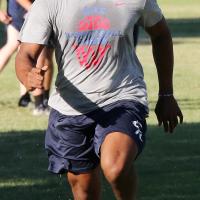 Darius Moore runs a sprint