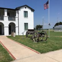 Two new windows at the historic Fort Reno Visitors Center were installed recently