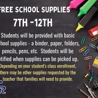 Free school supplies 7th-12th graphic