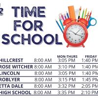Time for School graphic