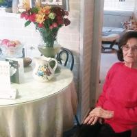 Gladys Van Buskirk seven years ago on her 100th birthday