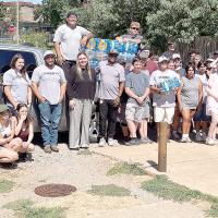 El Reno band members unloaded water