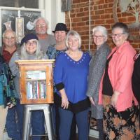 The Creative Quills with a Little Free Library