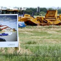 Dirt work is under way at the site of the new Canadian County Fairgrounds